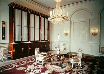 Intérieur de la bibliothèque dans l